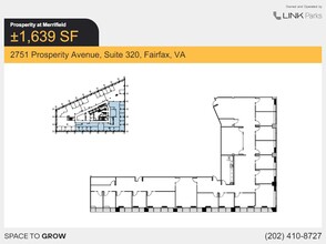 2701 Prosperity Ave, Merrifield, VA à louer Plan d’étage- Image 2 de 2