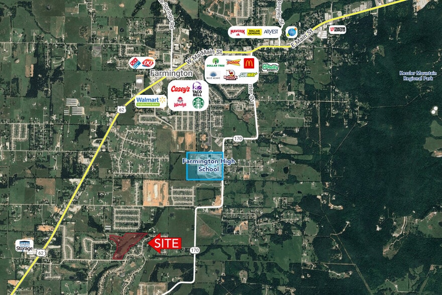 0 Clyde Carnes rd, Farmington, AR for sale - Building Photo - Image 3 of 5