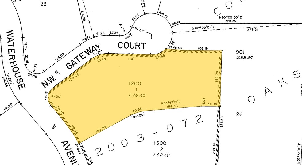 1265 NW Waterhouse Ave, Beaverton, OR for lease - Plat Map - Image 3 of 3