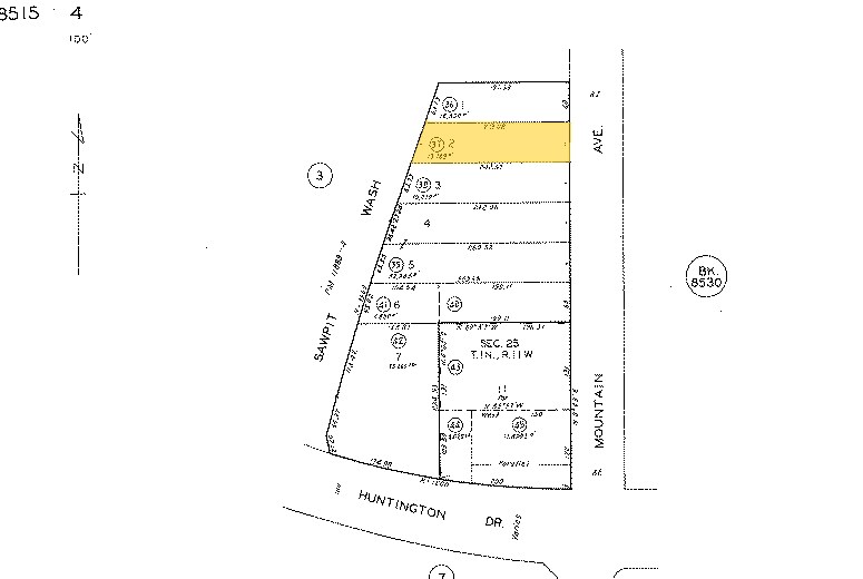 1009-1013 S Mountain Ave, Monrovia, CA à louer - Plan cadastral - Image 3 de 11