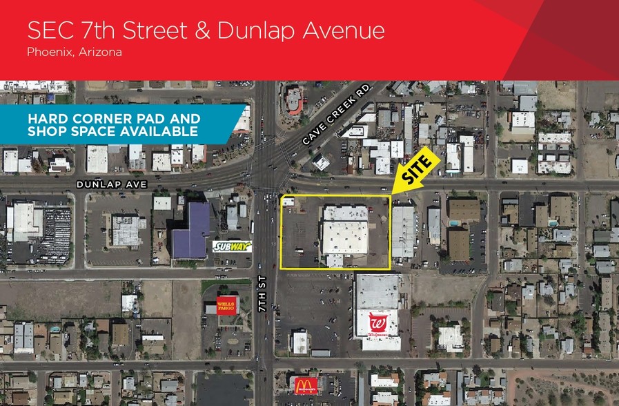 SE 7th St & Dunlap, Phoenix, AZ à vendre - Photo principale - Image 1 de 1