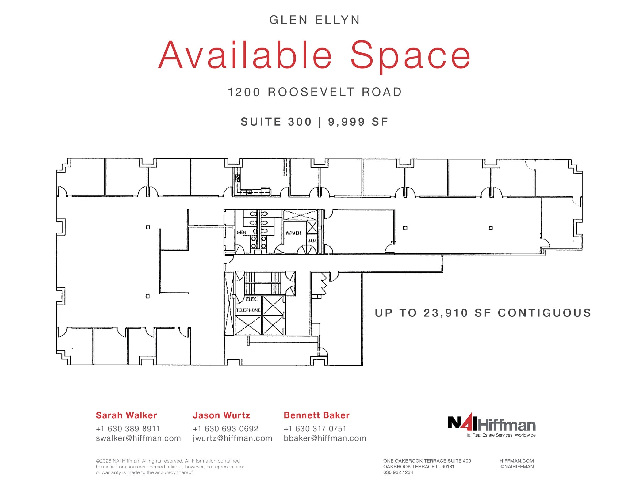 1200 Roosevelt Rd, Glen Ellyn, IL for lease Floor Plan- Image 1 of 1