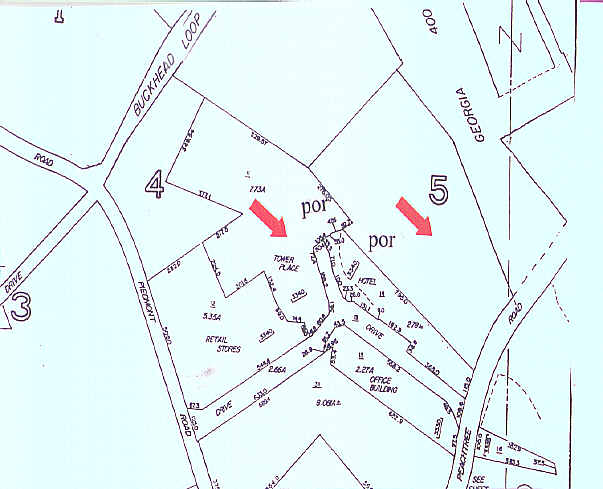 3400 Peachtree Rd NE, Atlanta, GA à louer - Plan cadastral - Image 2 de 7