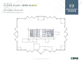 801 K St, Sacramento, CA à louer Plan d’étage- Image 1 de 2