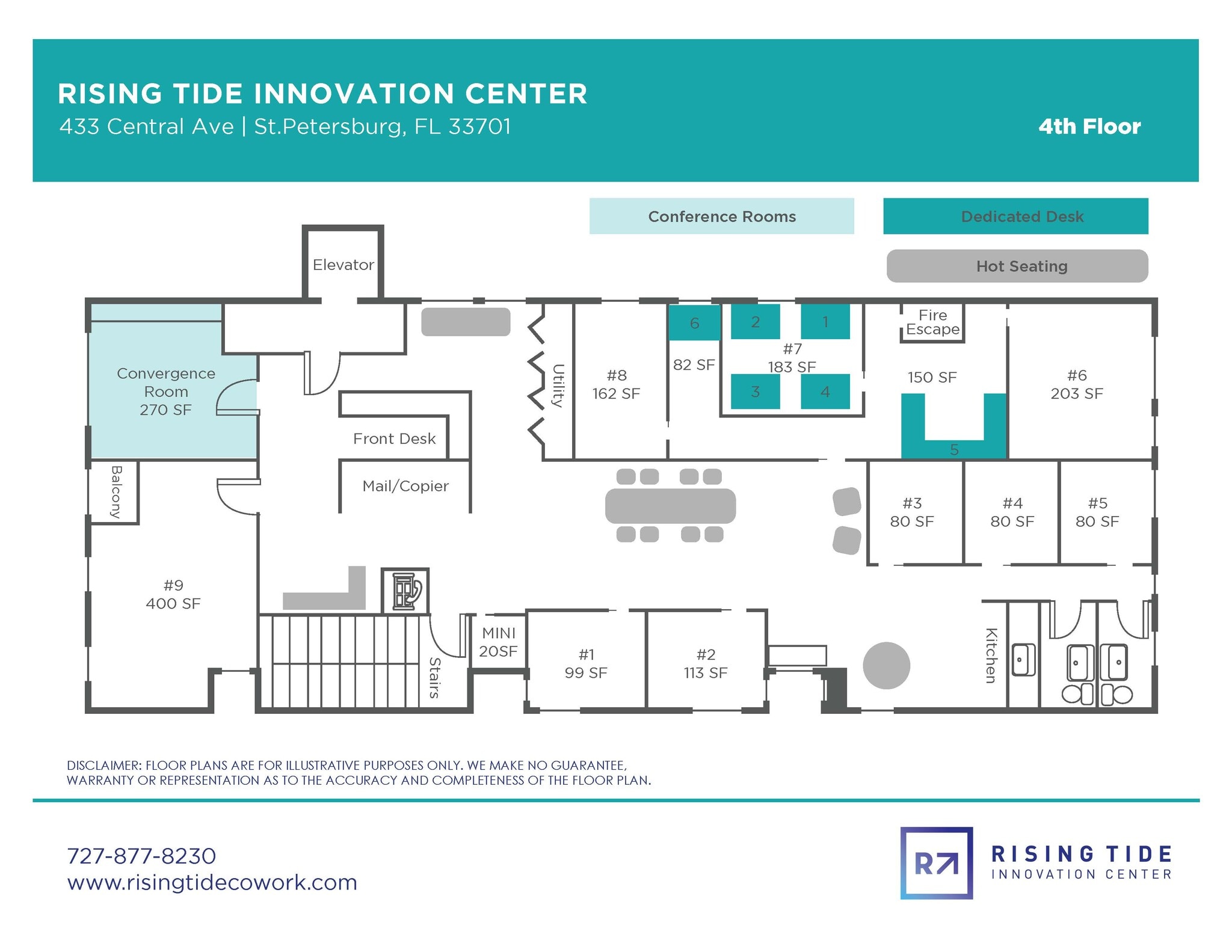 433 Central Ave, Saint Petersburg, FL à louer Plan d’étage- Image 1 de 1