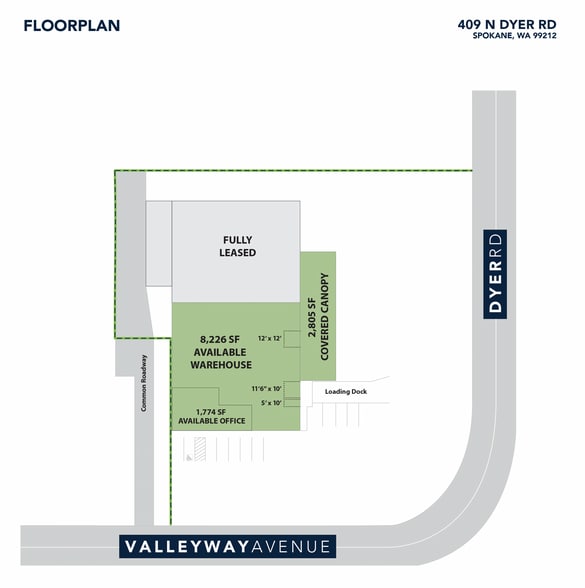 409 N Dyer Rd, Spokane, WA à louer - Plan d’étage - Image 2 de 7