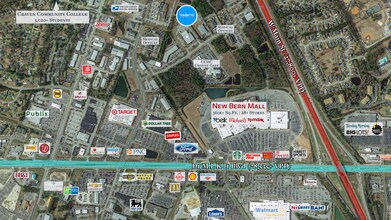 3200 Wellons Blvd, New Bern, NC - AERIAL map view