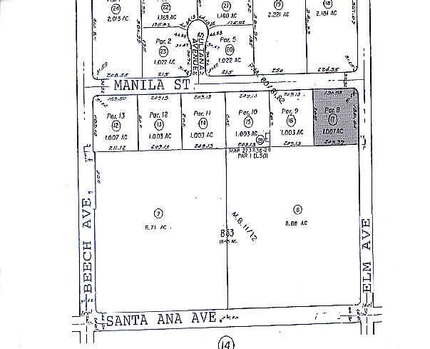 15355 Manila St, Fontana, CA for lease - Plat Map - Image 2 of 3