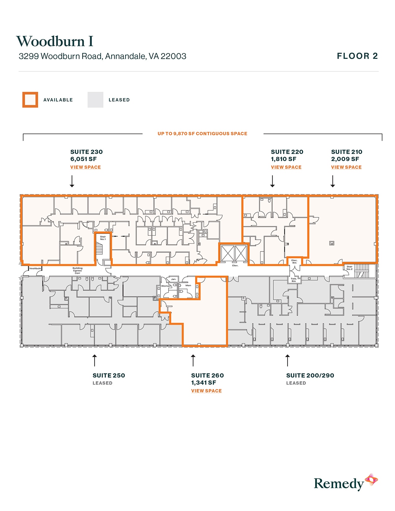 3299 Woodburn Rd, Annandale, VA à louer Plan d’étage- Image 1 de 1
