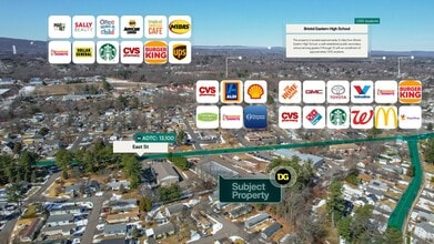 354 East St, Plainville, CT - Aérien  Vue de la carte - Image1