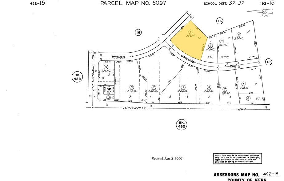 3701 Pegasus Dr, Bakersfield, CA à louer - Plan cadastral - Image 2 de 27
