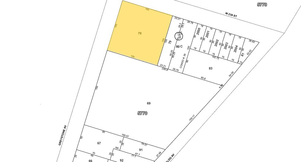 444-454 W 238th St, Bronx, NY à louer - Plan cadastral - Image 3 de 3