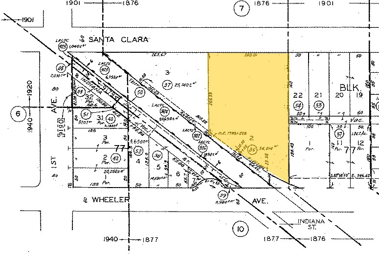 136-140 E Santa Clara St, Arcadia, CA à louer - Plan cadastral - Image 2 de 7