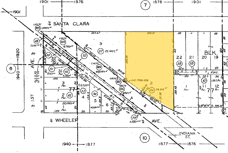 136-140 E Santa Clara St, Arcadia, CA for lease - Plat Map - Image 2 of 7