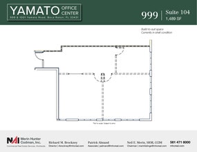 999-1001 W Yamato Rd, Boca Raton, FL à louer Plan d’étage- Image 1 de 1
