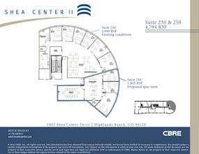 1805 Shea Center Dr, Highlands Ranch, CO à louer Plan d’étage- Image 2 de 2
