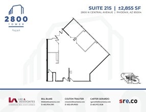 2800 N Central Ave, Phoenix, AZ for lease Floor Plan- Image 1 of 1