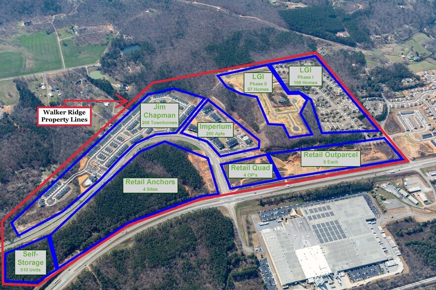 Intersection of 411 & Burnt Hickory Connector, Cartersville, GA à vendre - Photo du bâtiment - Image 3 de 60