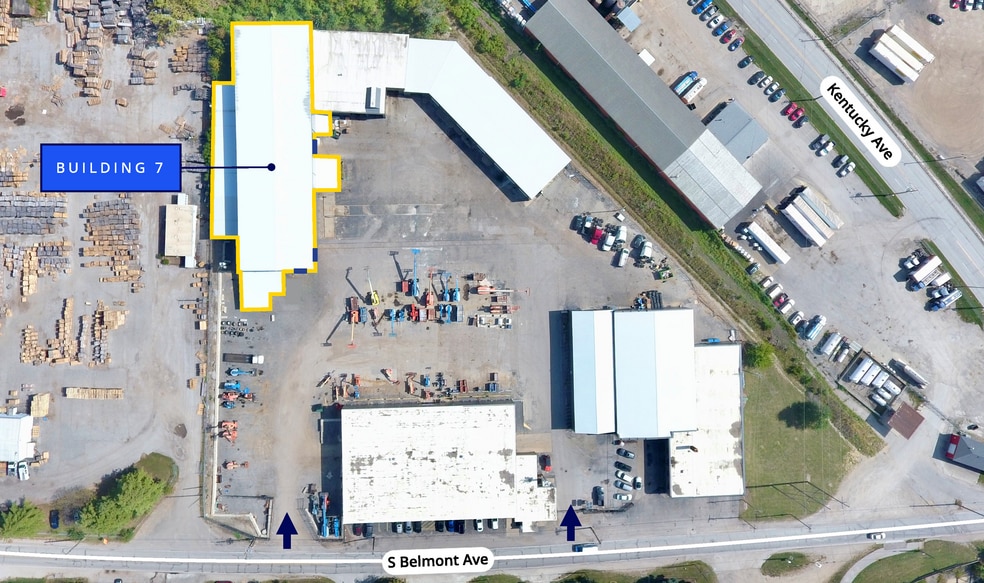 2075 S Belmont Ave, Indianapolis, IN for lease - Aerial - Image 3 of 4