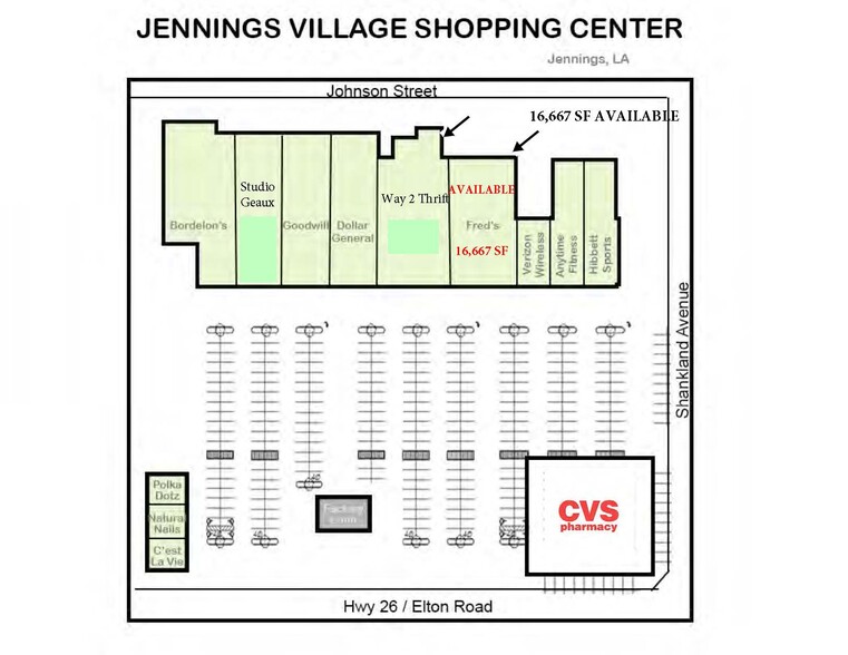 Sharkland Ave, Jennings, LA à louer - Plan de site - Image 2 de 5