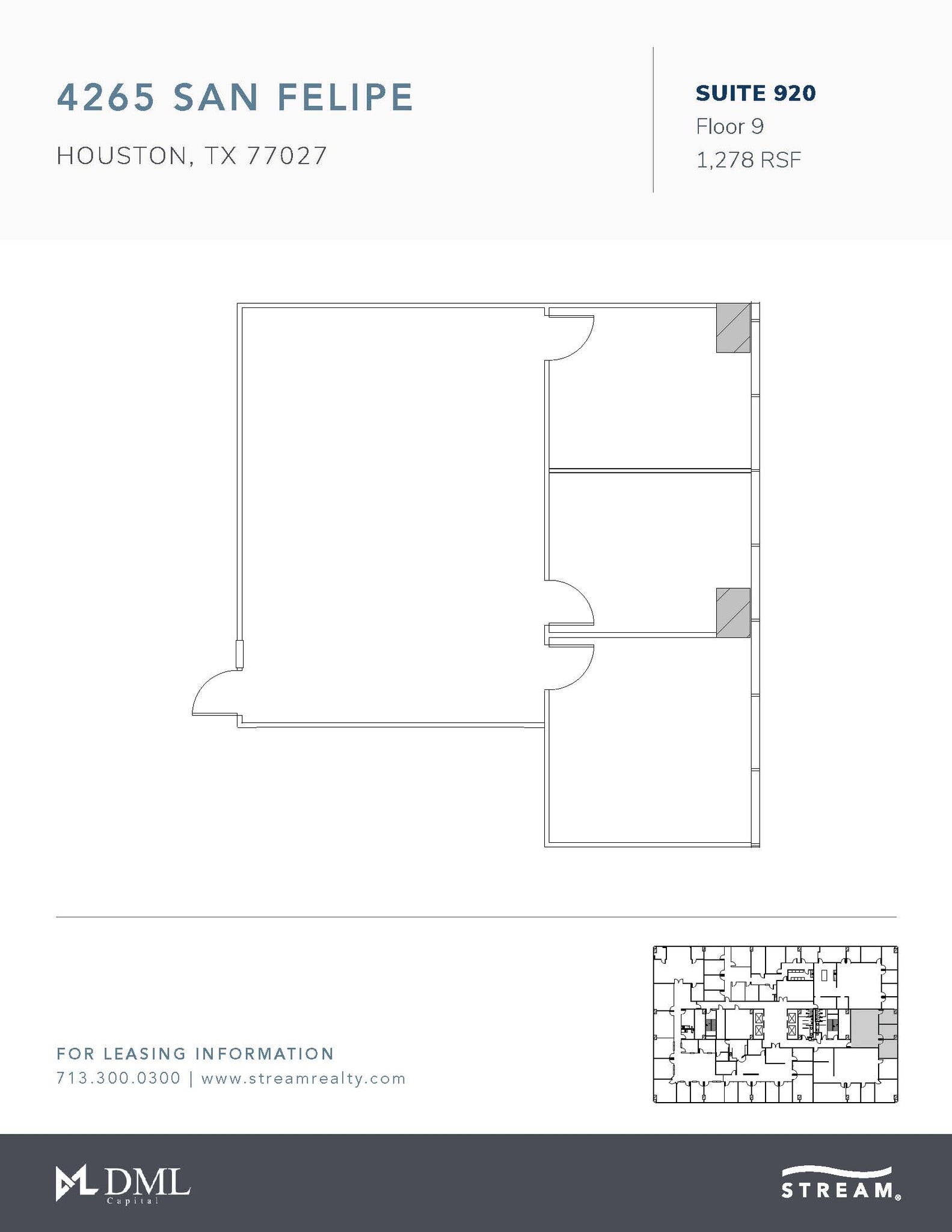 4265 San Felipe St, Houston, TX for lease Floor Plan- Image 1 of 1