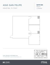 4265 San Felipe St, Houston, TX for lease Floor Plan- Image 1 of 1