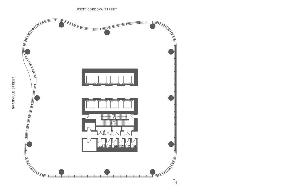 320 Granville St, Vancouver, BC à louer Plan d’étage- Image 1 de 3
