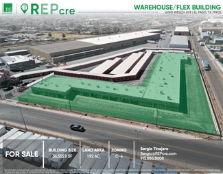 Plus de détails pour 6000 Welch Ave, El Paso, TX - Flex à vendre