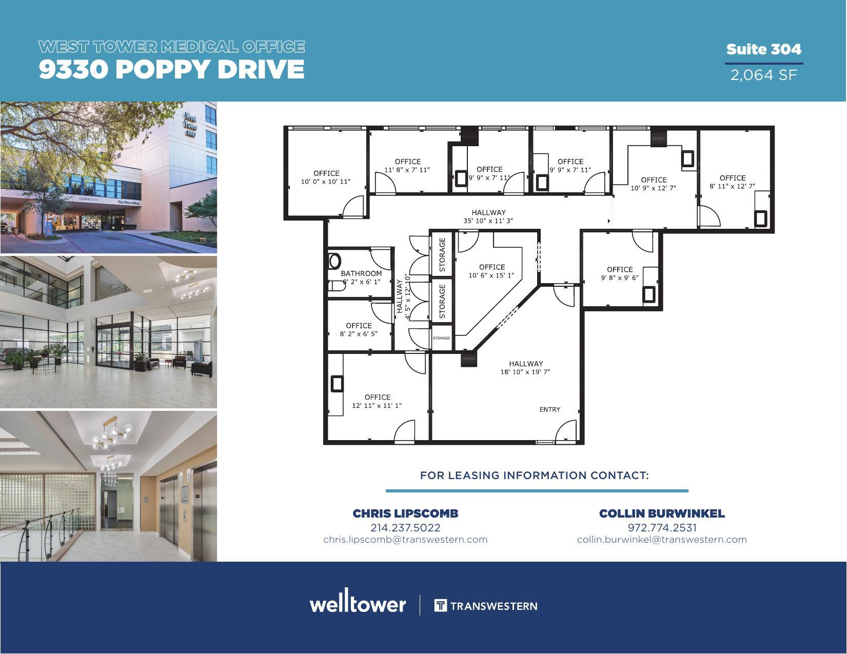 9330 Poppy Dr, Dallas, TX à louer Plan d’étage- Image 1 de 1