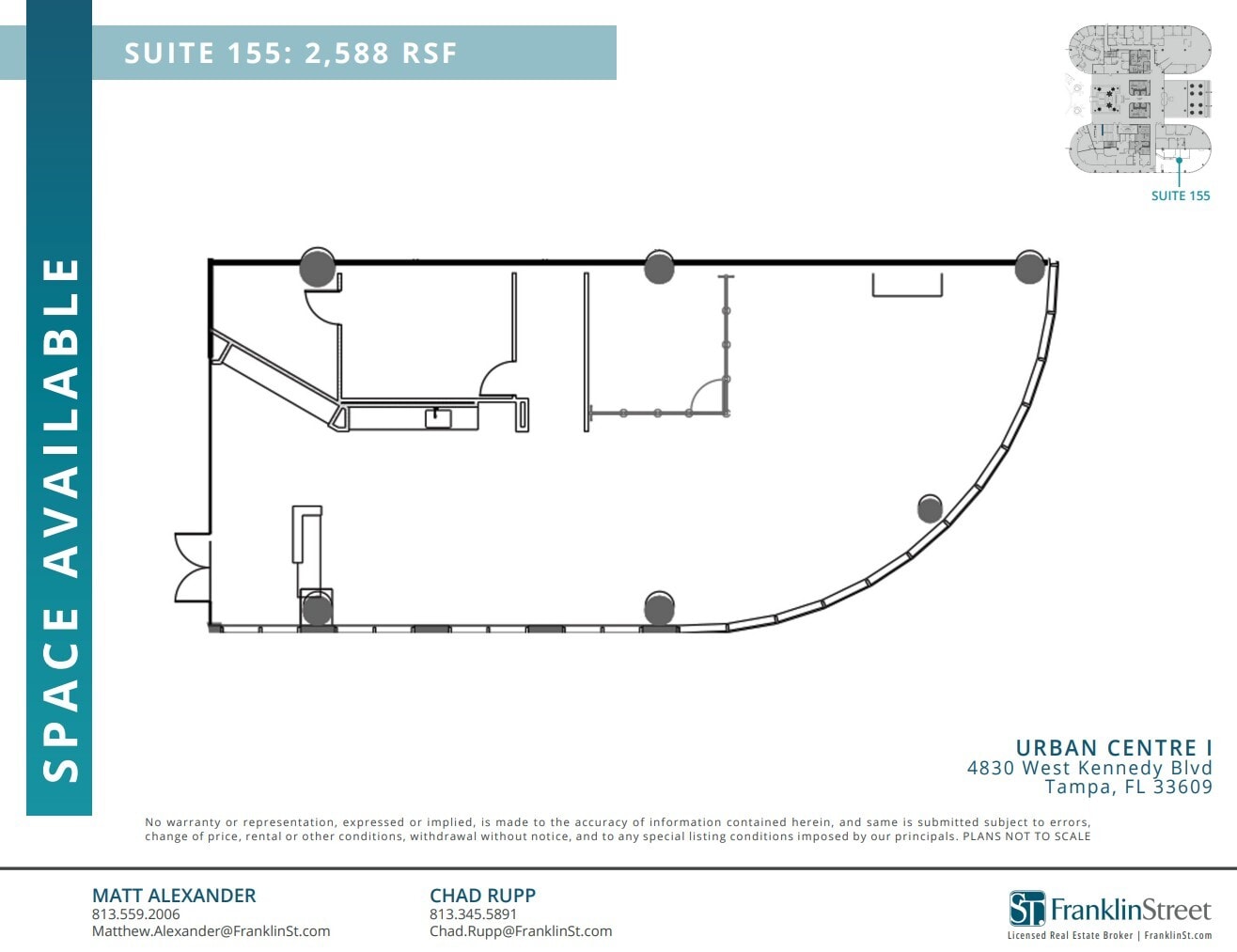 4830 W Kennedy Blvd, Tampa, FL for lease Floor Plan- Image 1 of 1