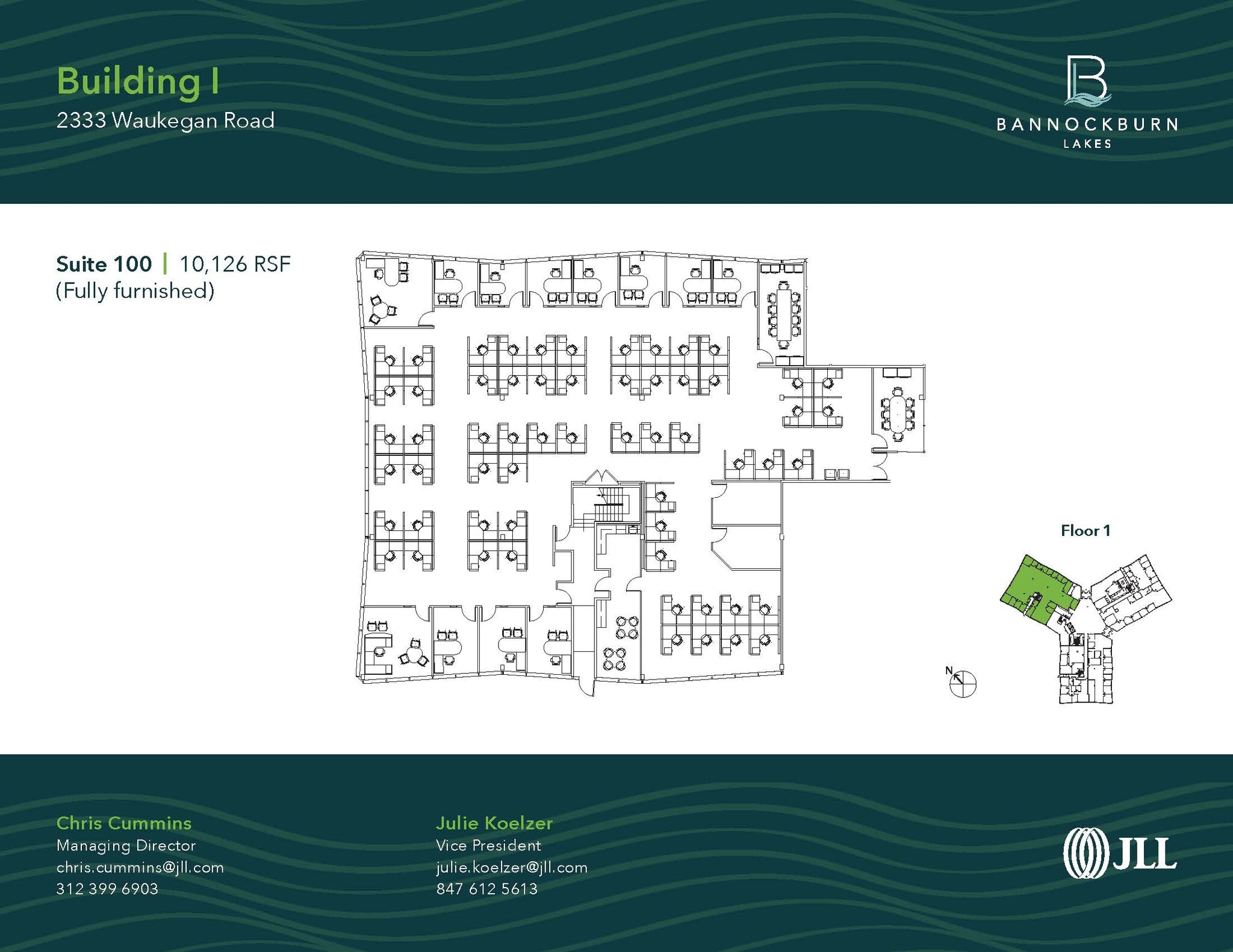 2333 Waukegan Rd, Bannockburn, IL for lease Floor Plan- Image 1 of 1