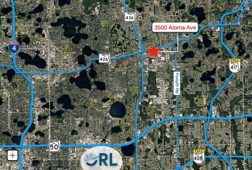3500 Aloma Ave, Winter Park, FL à louer - Aérien - Image 3 de 4