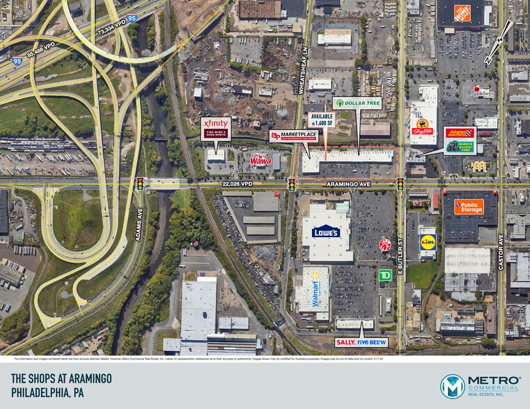 3801 Aramingo Ave, Philadelphia, PA for lease - Aerial - Image 2 of 7