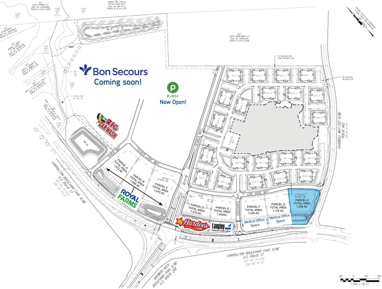 Route 17 & Brewers Neck Blvd, Carrollton, VA à vendre - Plan de site - Image 2 de 2