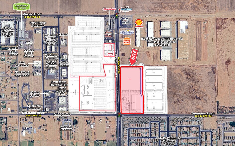 NEC Ellsworth Rd. & Germann Rd, Mesa, AZ for lease - Building Photo - Image 1 of 1