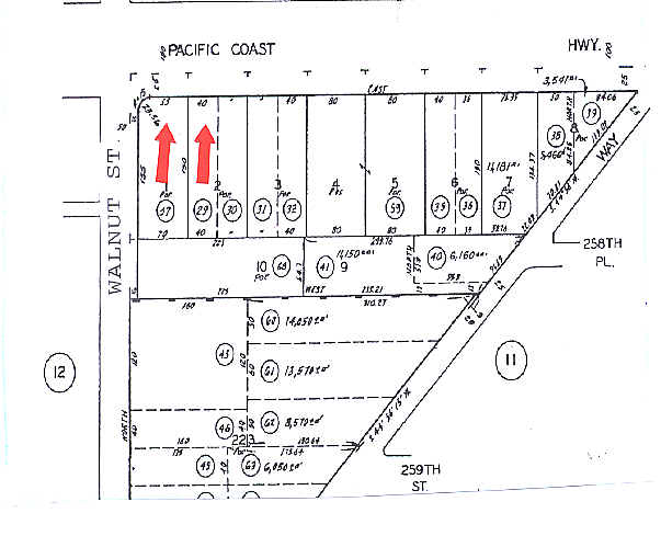 1872-1878 Pacific Coast Hwy, Lomita, CA à louer - Plan cadastral - Image 2 de 2