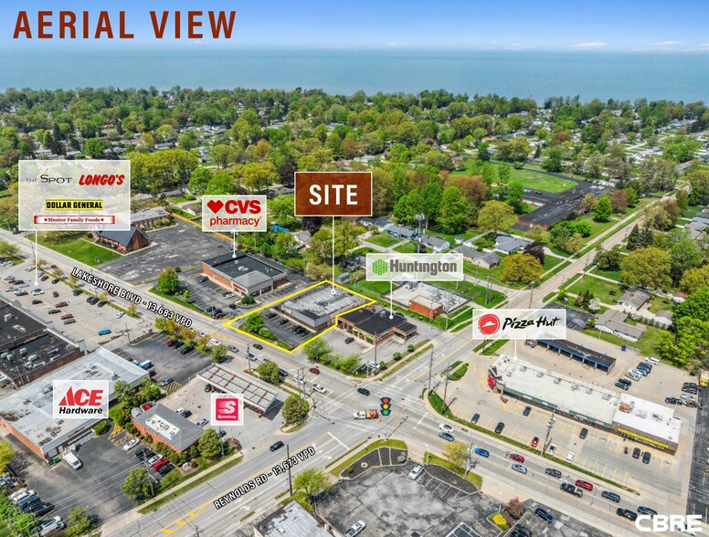 7333 Lakeshore Blvd, Mentor, OH for lease - Aerial - Image 2 of 8