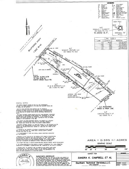 2987 Buford Hwy NE, Atlanta, GA à vendre - Plan cadastral - Image 3 de 8