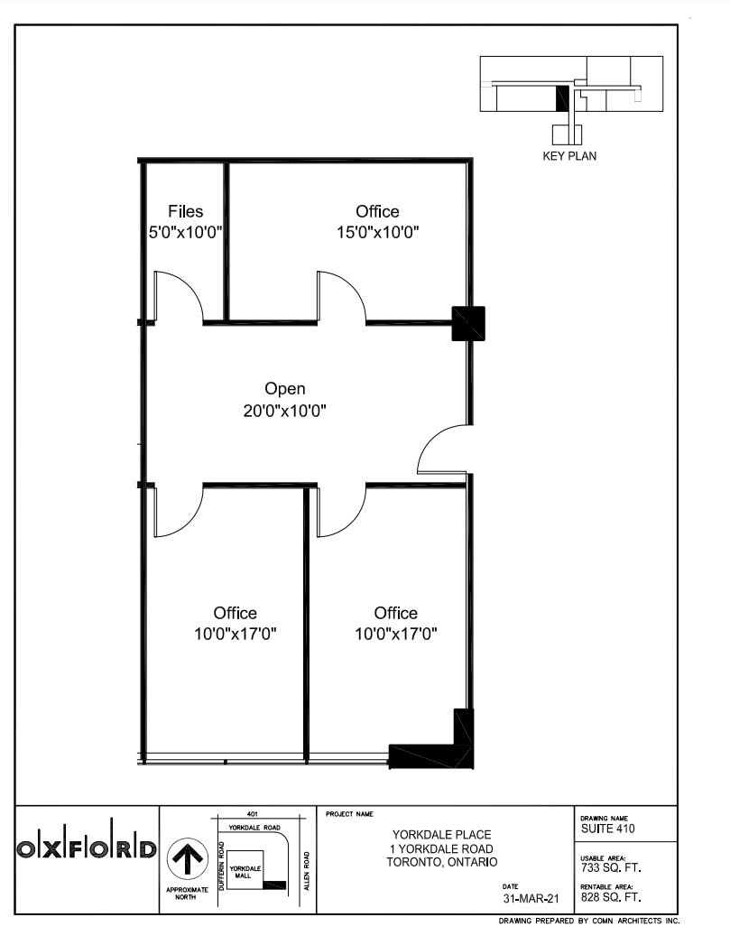 1 Yorkdale Rd, Toronto, ON for lease Floor Plan- Image 1 of 1