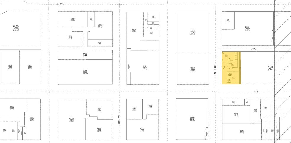 733 10th St NW, Washington, DC à louer - Plan cadastral - Image 2 de 10