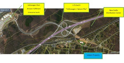 8011 Apison Pike, Ooltewah, TN - AERIAL  map view - Image1