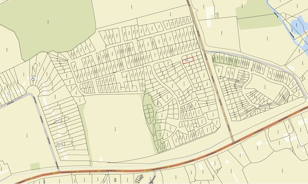 Plot 141 Eastbourne Road, Blindley Heath à vendre Plan cadastral- Image 1 de 2