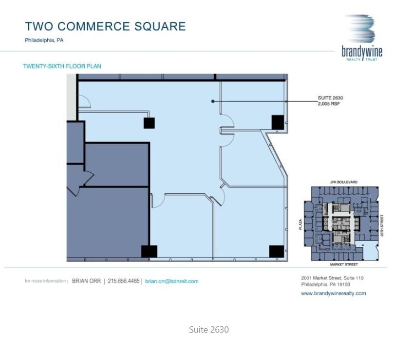 2001 Market St, Philadelphia, PA for lease Floor Plan- Image 1 of 1