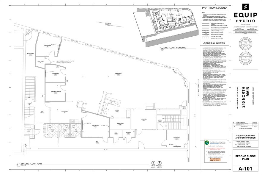 245-247 N Main St, Greenville, SC à louer - Photo du bâtiment - Image 2 de 2