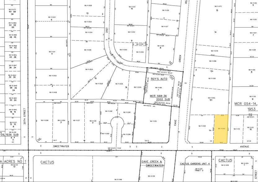 2150 E Sweetwater Ave, Phoenix, AZ à vendre - Plan cadastral - Image 2 de 3