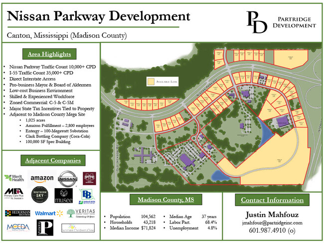 Plus de détails pour 0 Nissan Pkwy, Canton, MS - Terrain à vendre