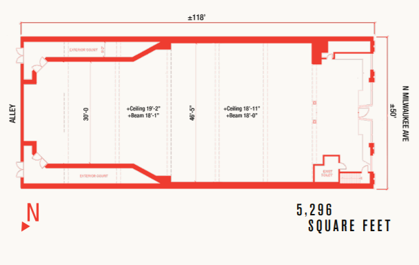 1539 N Milwaukee Ave, Chicago, IL à louer - Plan d  tage - Image 3 de 3