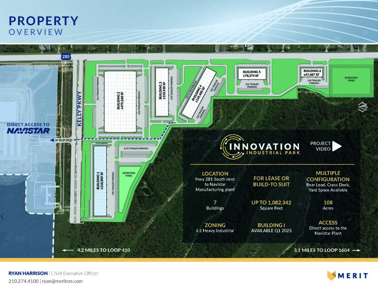 Innovation Industrial Park, San Antonio, TX for lease - Site Plan - Image 2 of 3