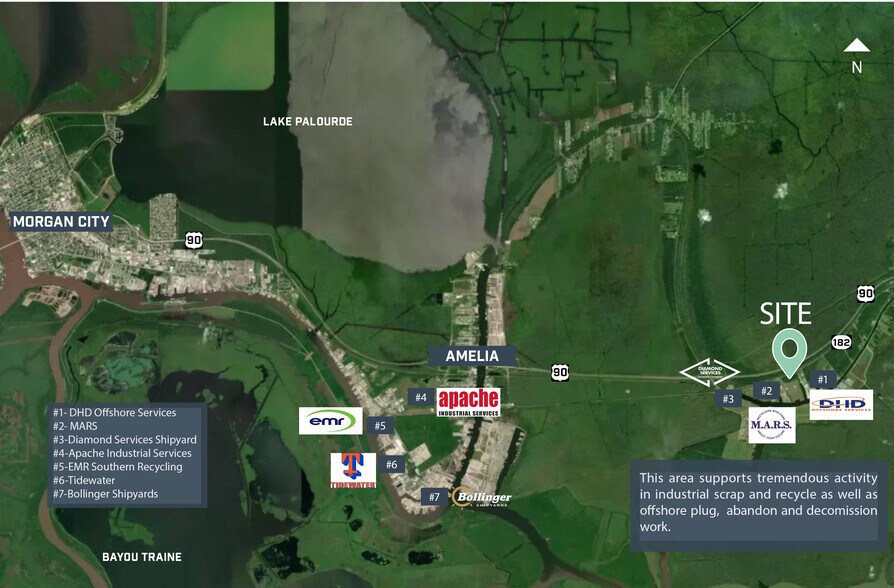 6797 Bayou Black Dr, Gibson, LA à louer - Aérien - Image 3 de 6