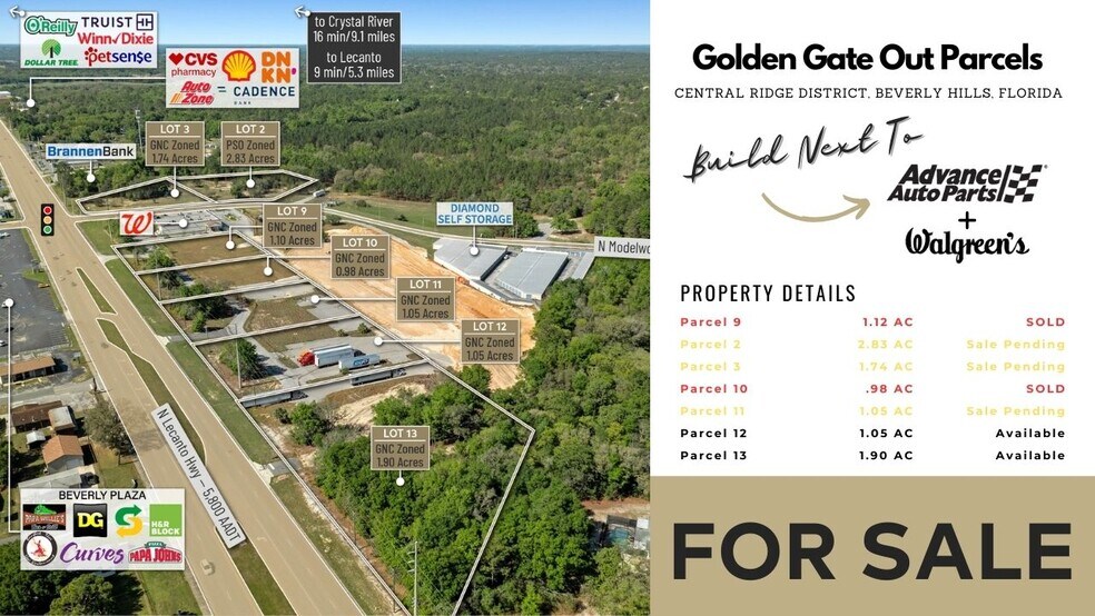 4154 N Lecanto Highway, Beverly Hills, FL à vendre - Photo du bâtiment - Image 1 de 10
